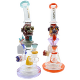 TATTOO WATER PIPE WITH MONSTER FACE ASSORTED COLOR